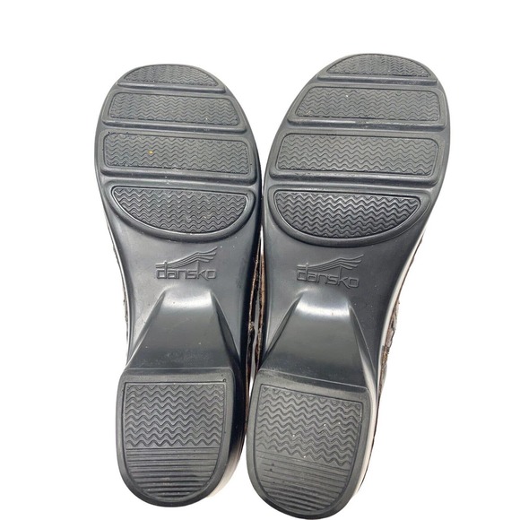 Dansko Clogs Mules Brown Leather Stitching Slip On Women Size 37 US 6.5/7 M - Picture 8 of 10